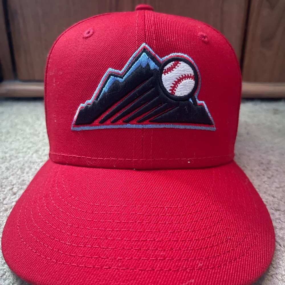 Colorado Rockies Red Anniversary Patch Hat